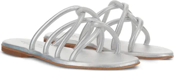 Leather Flat Sandals - Image 2