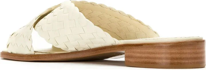 Leather Flat Sandals - Image 3