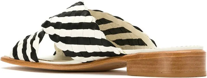 Leather Flat Sandals - Image 3