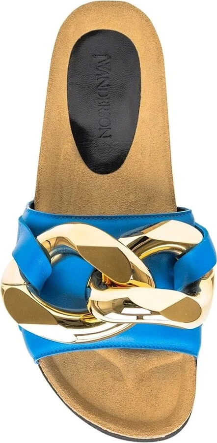Leather Flat Sandals - Image 4