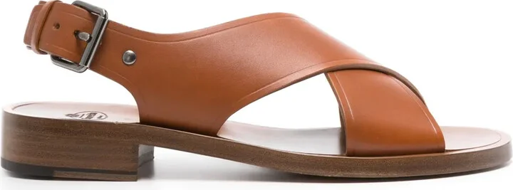 Leather Flat Sandals