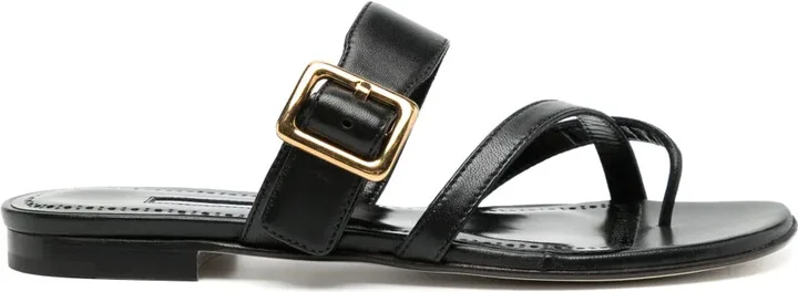 Leather Flat Sandals