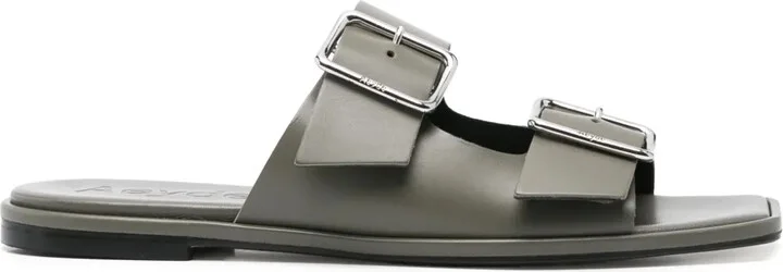 Leather Flat Sandals