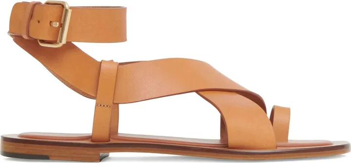Leather Flat Sandals