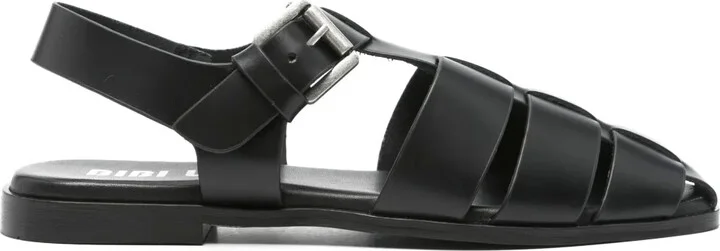 Leather Flat Sandals