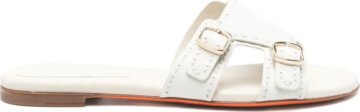 Leather Flat Sandals