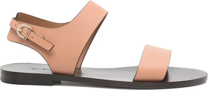 Leather Flat Sandals