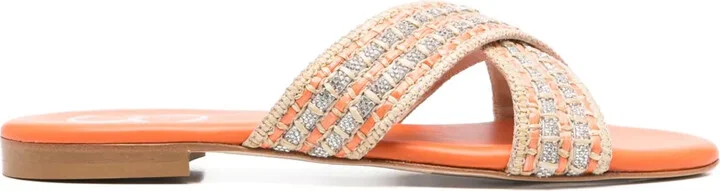 Leather Flat Sandals