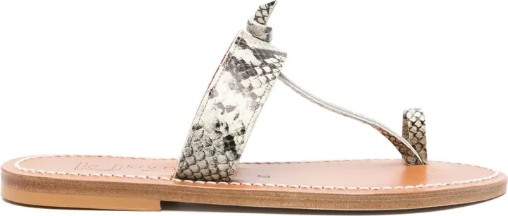 Leather Flat Sandals