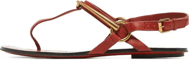 Leather Flat Sandals