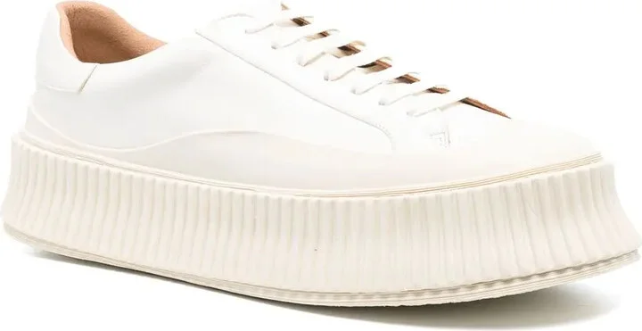 Leather Flatform Sneakers - Image 2