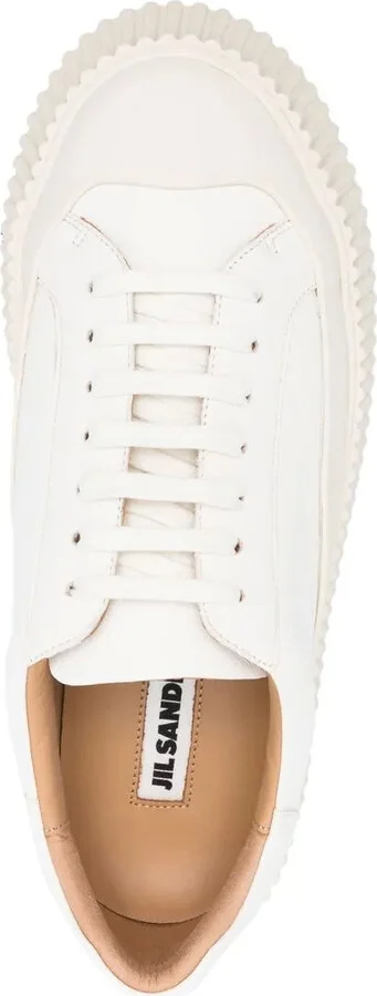 Leather Flatform Sneakers - Image 4