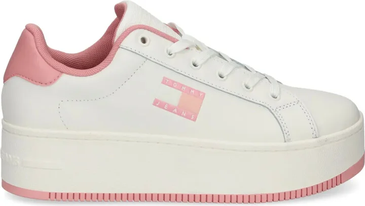 Leather Flatform Sneakers