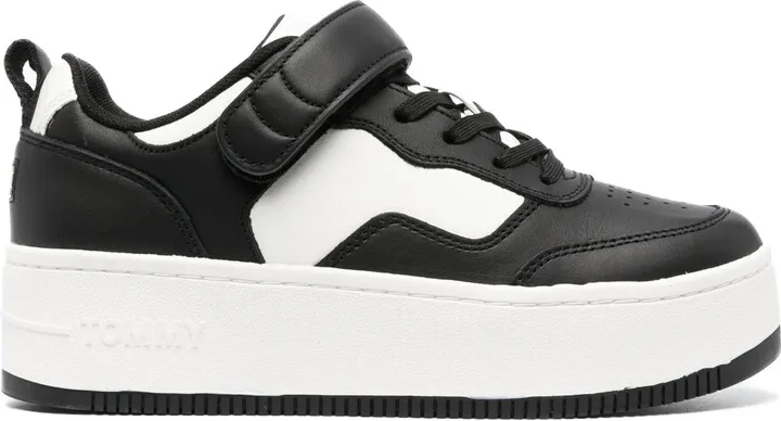 Leather Flatform Sneakers
