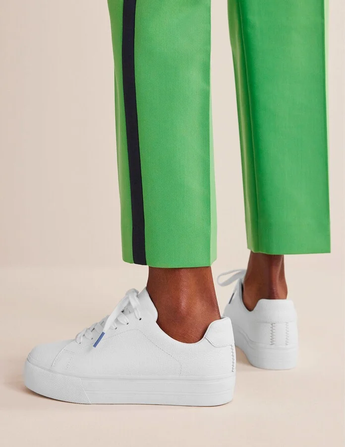 White Tumbled Leather