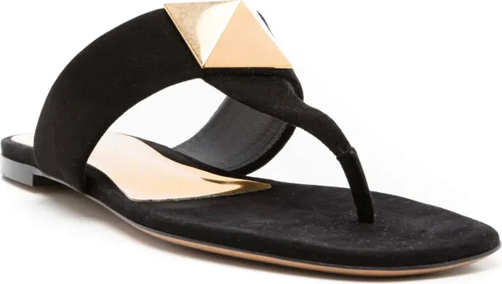 Leather Flip-Flop Sandals - Image 2