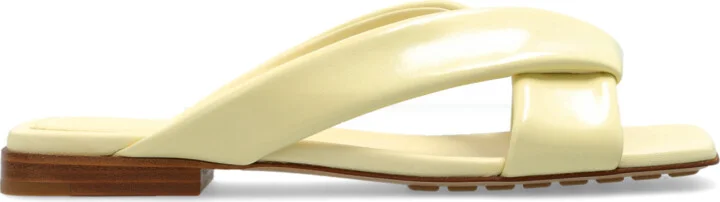 Leather Flip-flops, , - Yellow
