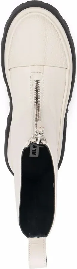 Leather Front-Zip Ankle Boots - Image 4