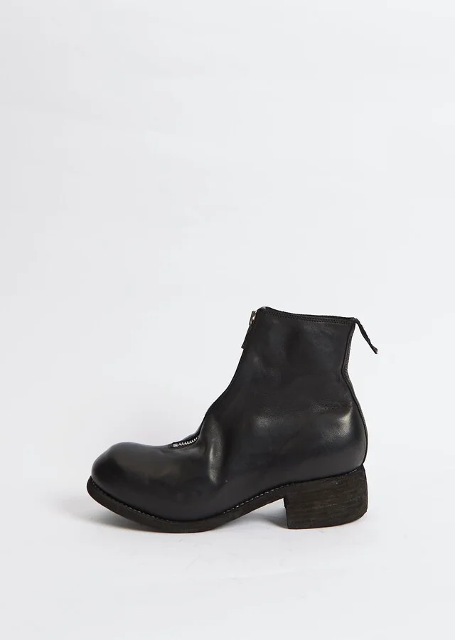 Leather Front Zip Boot PL1