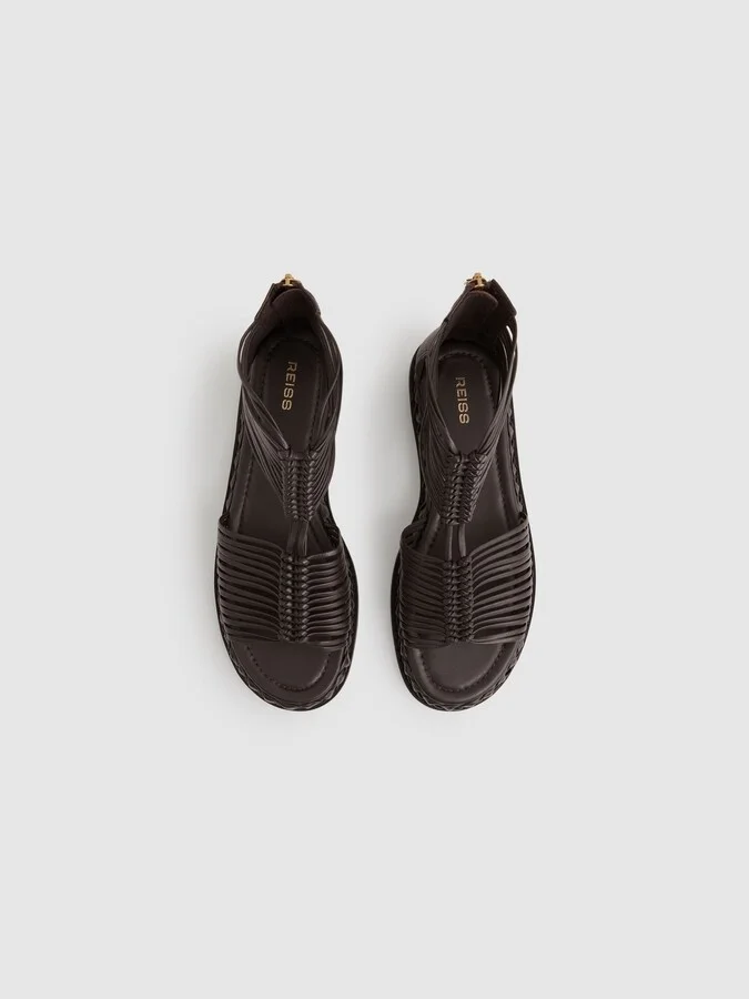 Leather Gladiator Sandals - Image 3