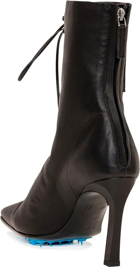 Leather Heel Boots - Image 3
