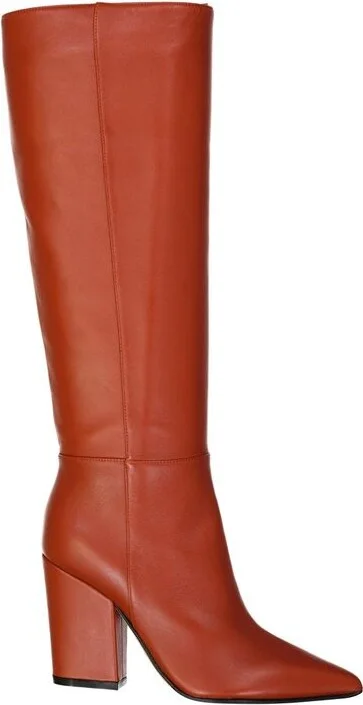 Leather Heel Women's Boots
