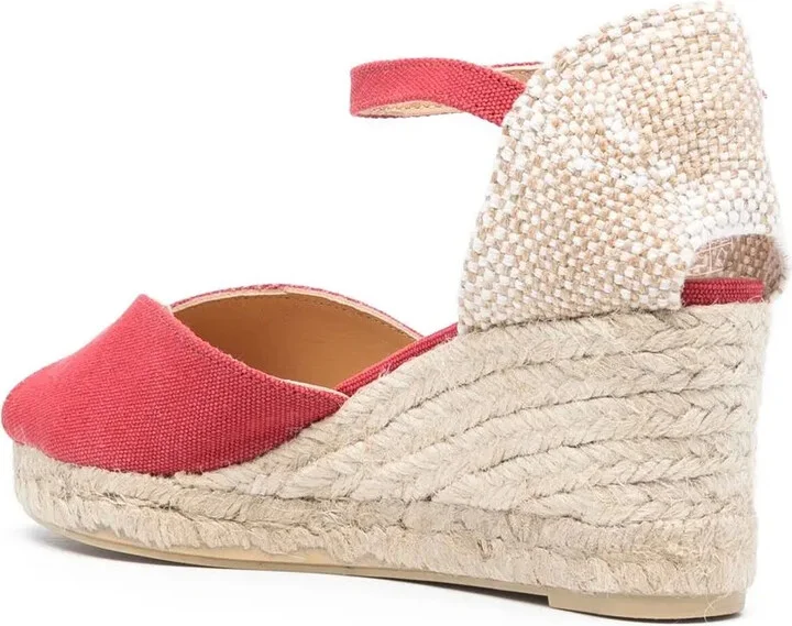 Leather Heeled 70mm Espadrilles - Image 3