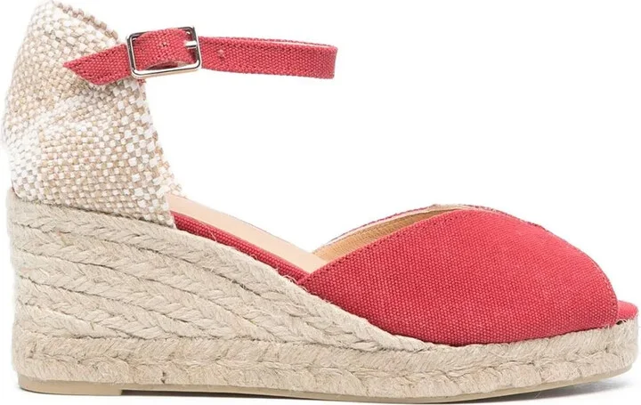 Leather Heeled 70mm Espadrilles