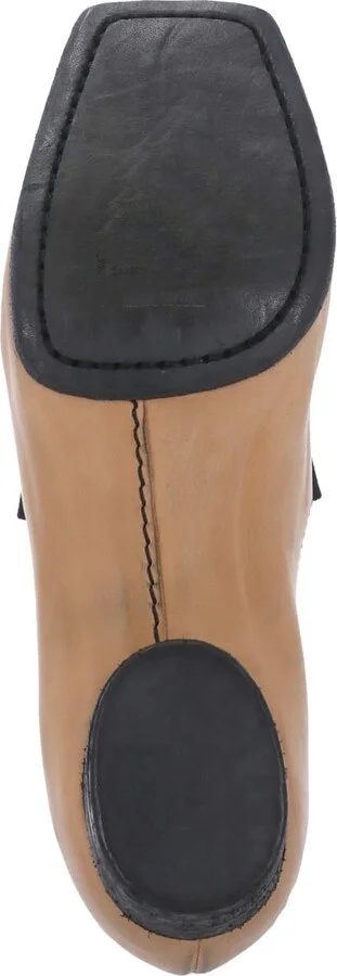 Leather Heeled Ballet Shoes - Image 5