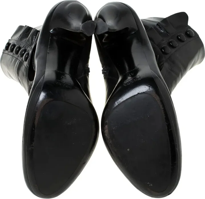 Leather Heeled Boots - Image 4