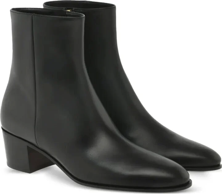 Leather Heeled Boots - Image 2