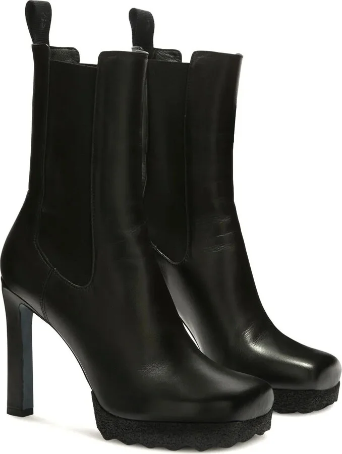 Leather Heeled Boots - Image 2