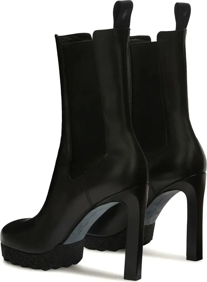 Leather Heeled Boots - Image 3