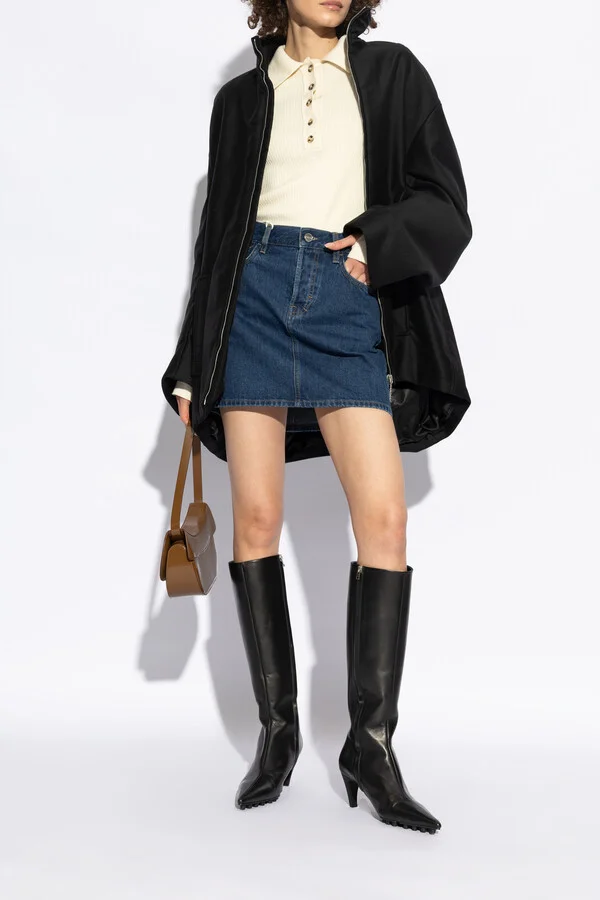 Leather Heeled Boots, , - Black - Image 2