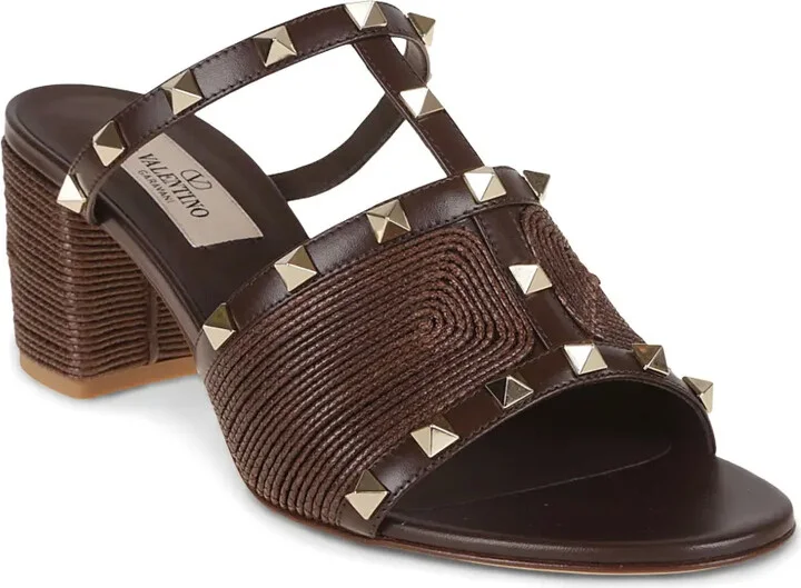 Leather Heeled Mules - Image 2