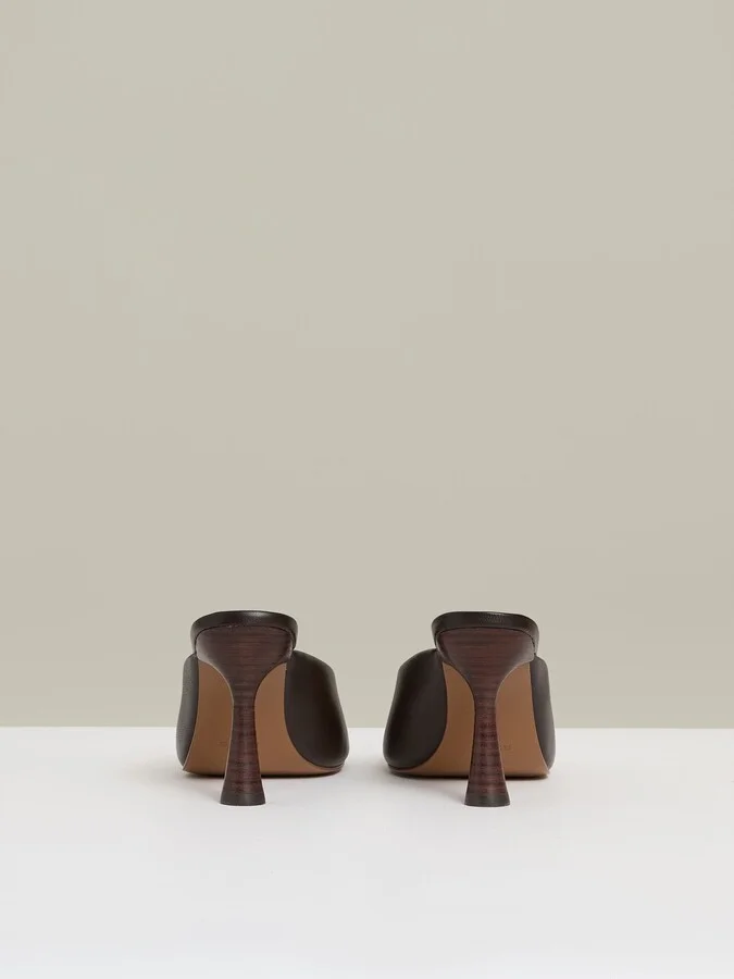 Leather Heeled Mules - Image 4
