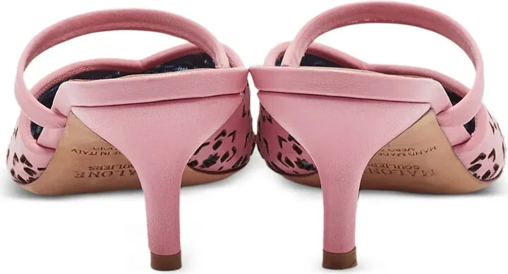 Leather Heeled Mules - Image 3