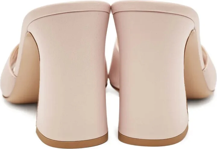 Leather Heeled Mules - Image 3