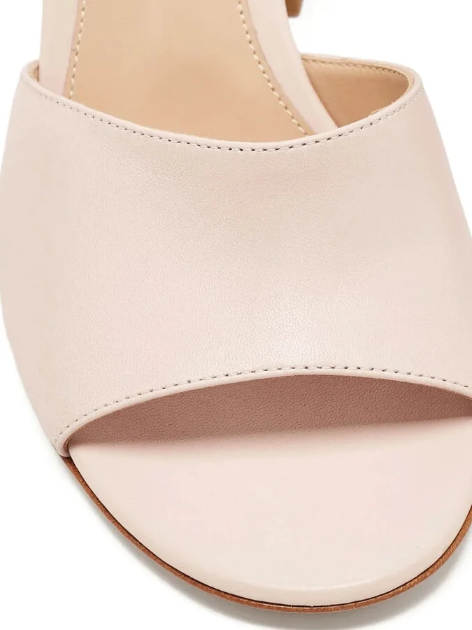 Leather Heeled Mules - Image 5