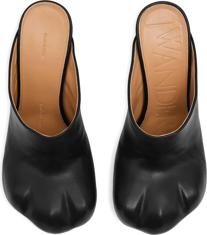 Leather Heeled Mules - Image 3