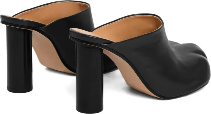 Leather Heeled Mules - Image 4