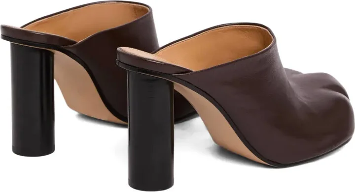 Leather Heeled Mules - Image 3
