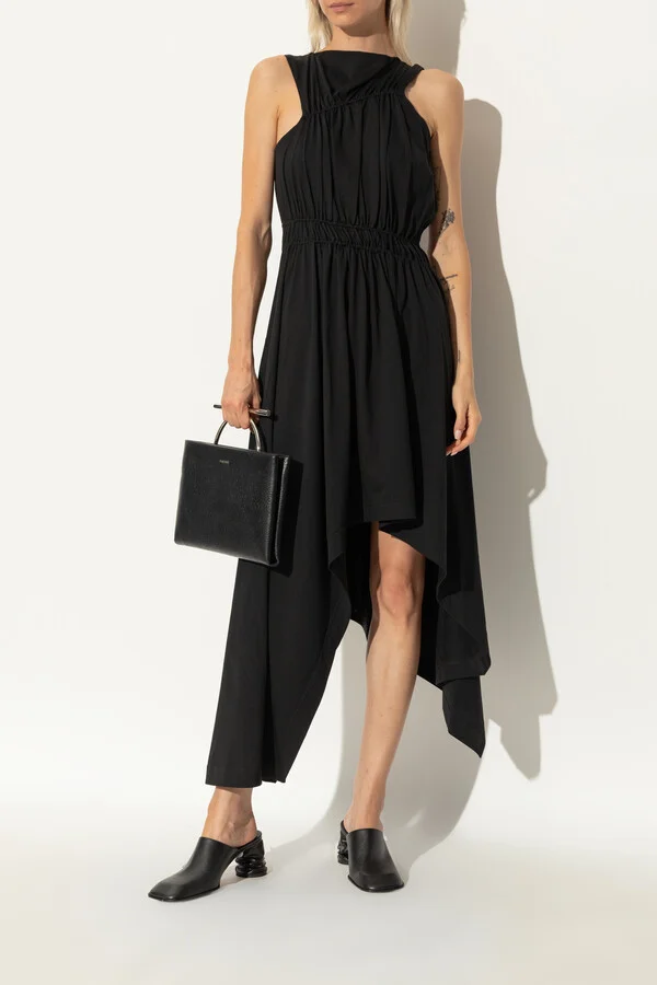 Leather Heeled Mules, , - Black - Image 2