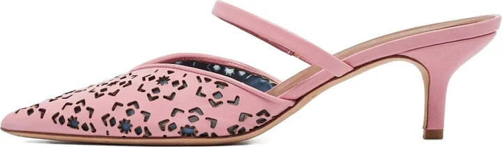 Leather Heeled Mules