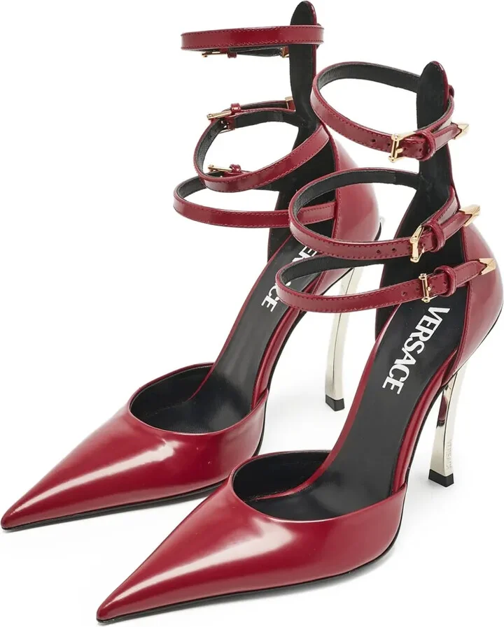 Leather Heeled Pumps - Image 4