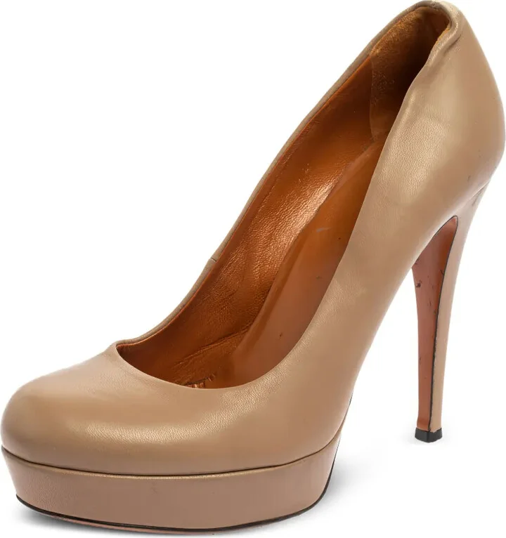 Leather Heeled Pumps - Image 2