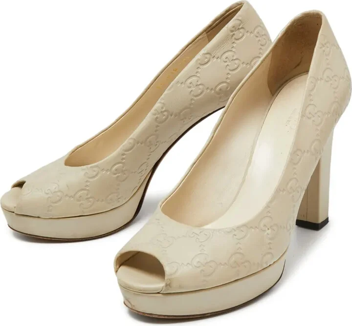 Leather Heeled Pumps - Image 3