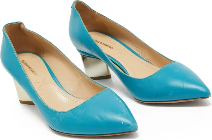 Leather Heeled Pumps - Image 2