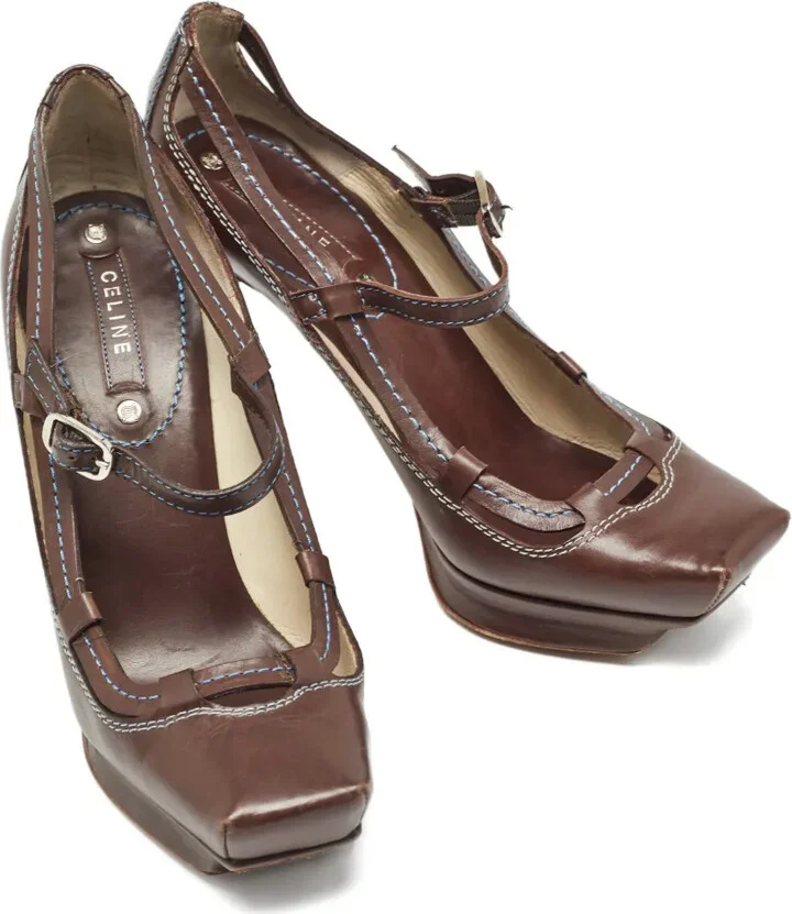 Leather Heeled Pumps - Image 4