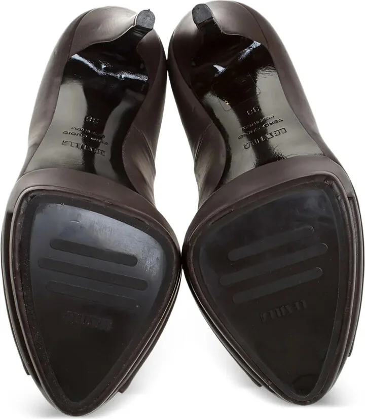 Leather Heeled Pumps - Image 2